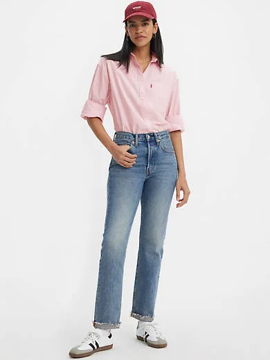 

501 оригинальные хлопковые женские джинсы переходного кроя Levi's, цвет Quotidian - Medium Wash