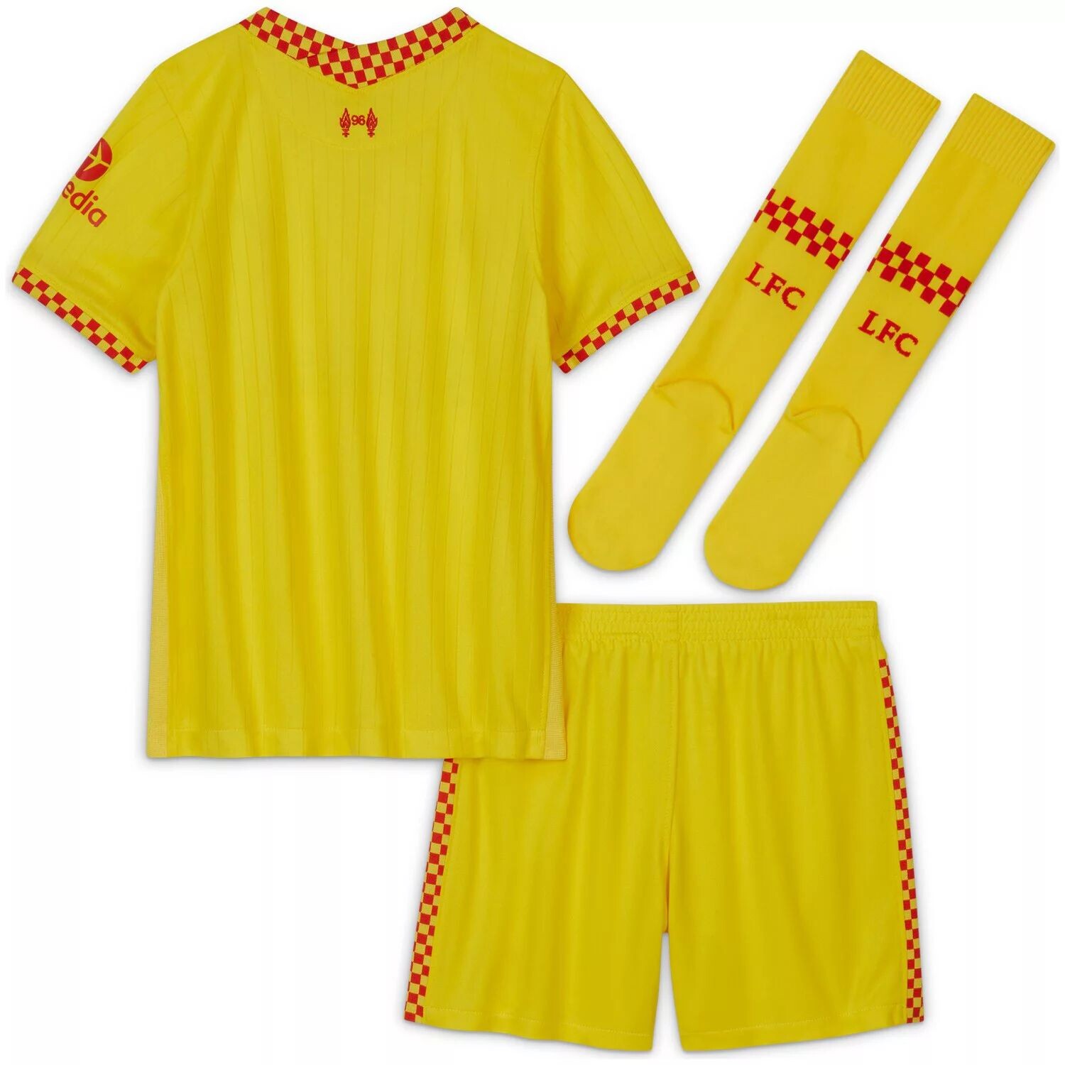 

Infant Nike Yellow Liverpool 2021/22 Третий комплект реплик Nike
