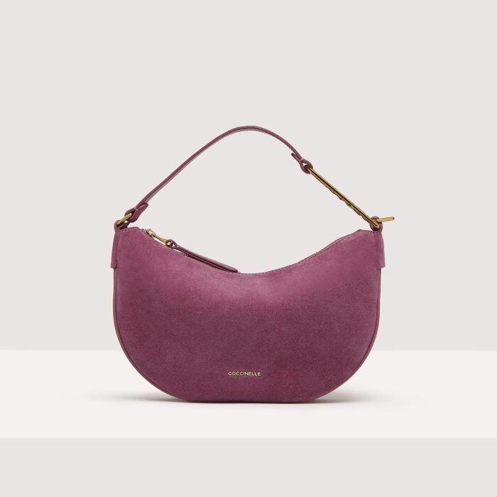 

Замшевая сумка через плечо Coccinelle PRISCILLA SUEDE DROPLET SMALL, розовый