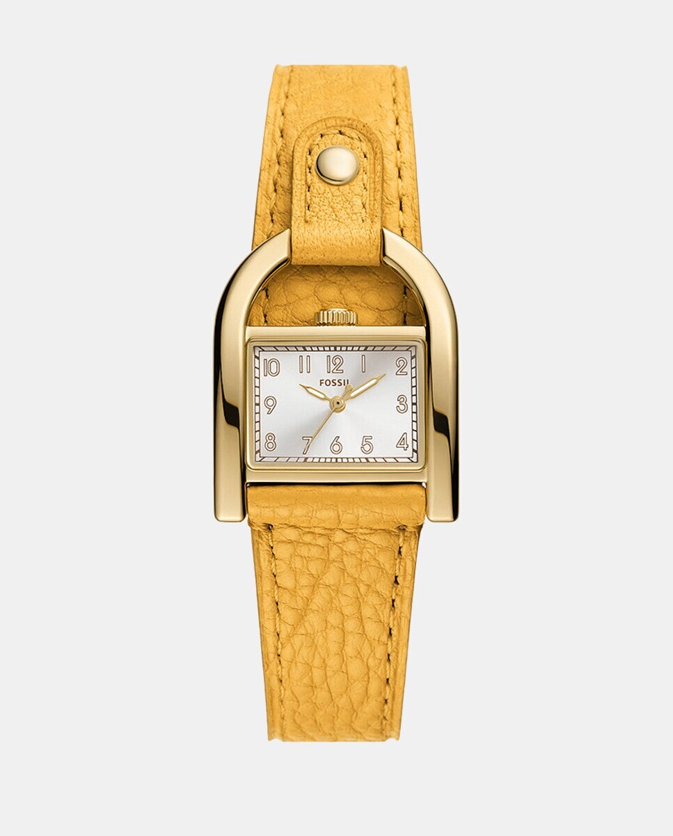 

Harwell ES5281 желтые женские часы из экокожи Fossil, желтый