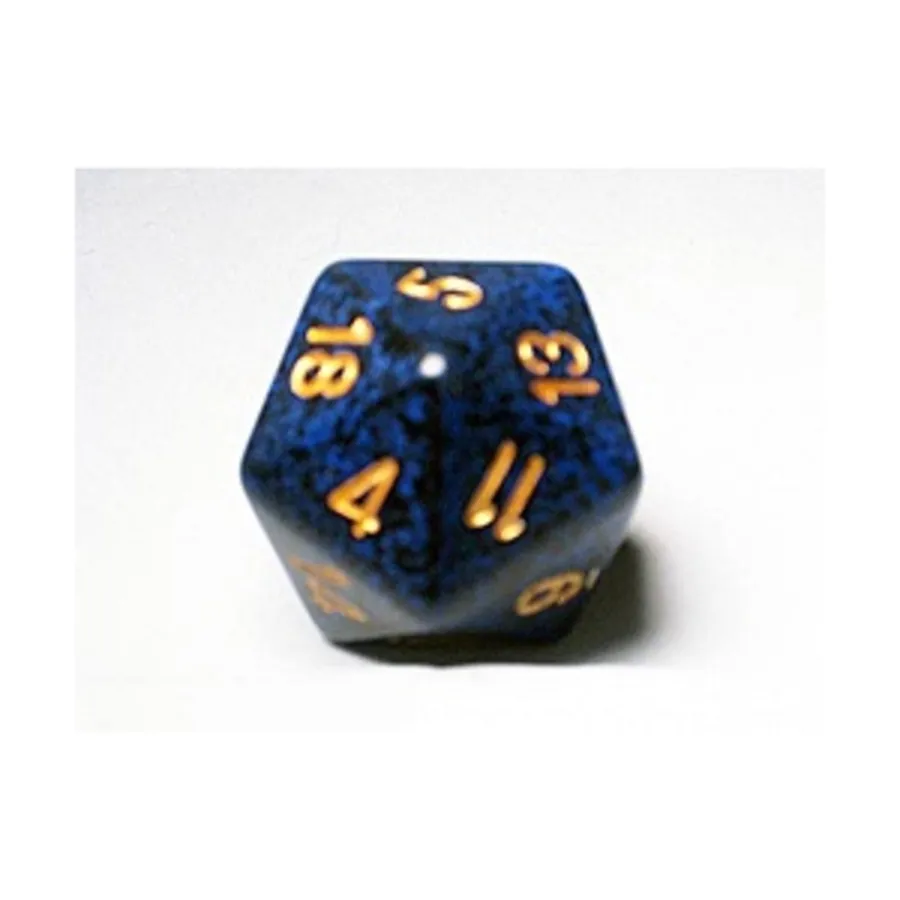 

d20 34мм Золотой Кобальт, Dice - Speckled - d10 & d20 (Chessex)