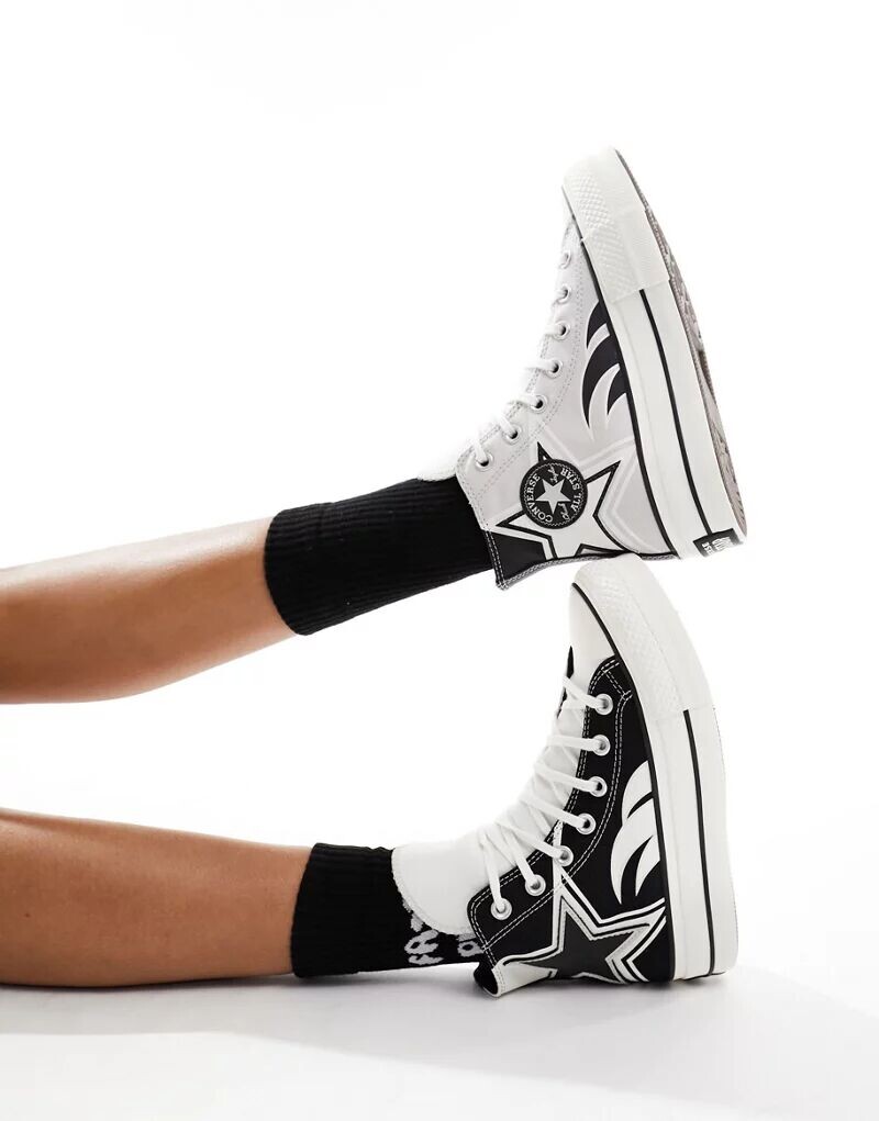 

Серые и черные кроссовки Converse Chuck Taylor All Star Lift Hi