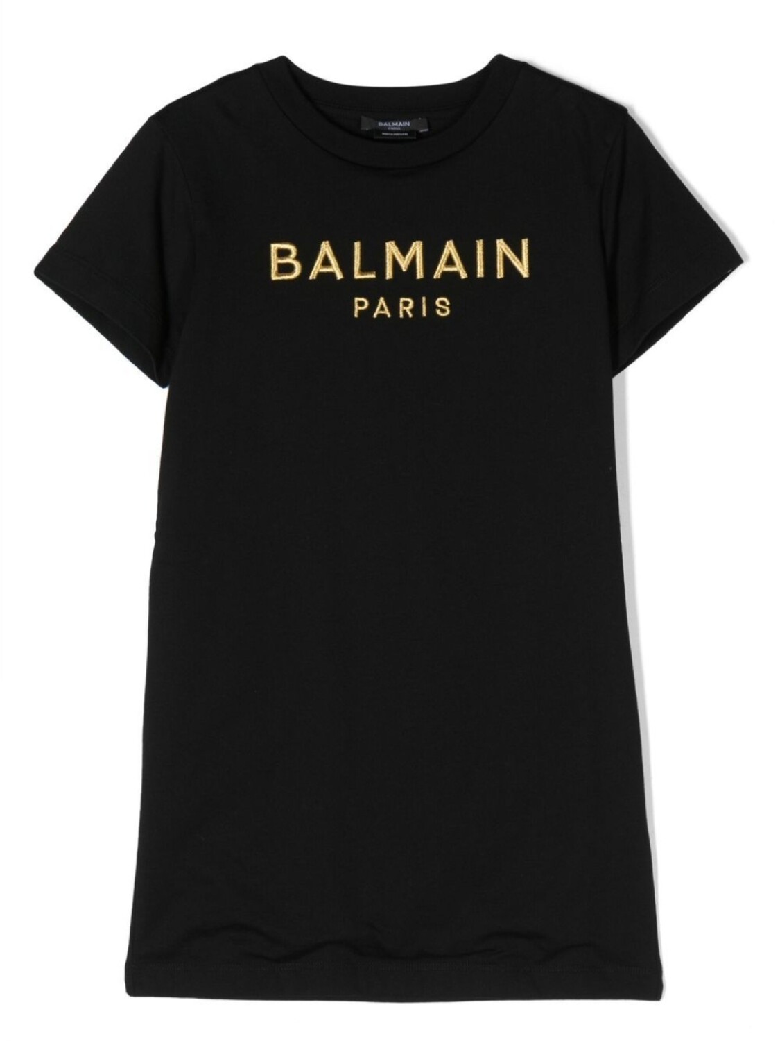 

Balmain Kids платье с вышитым логотипом, черный