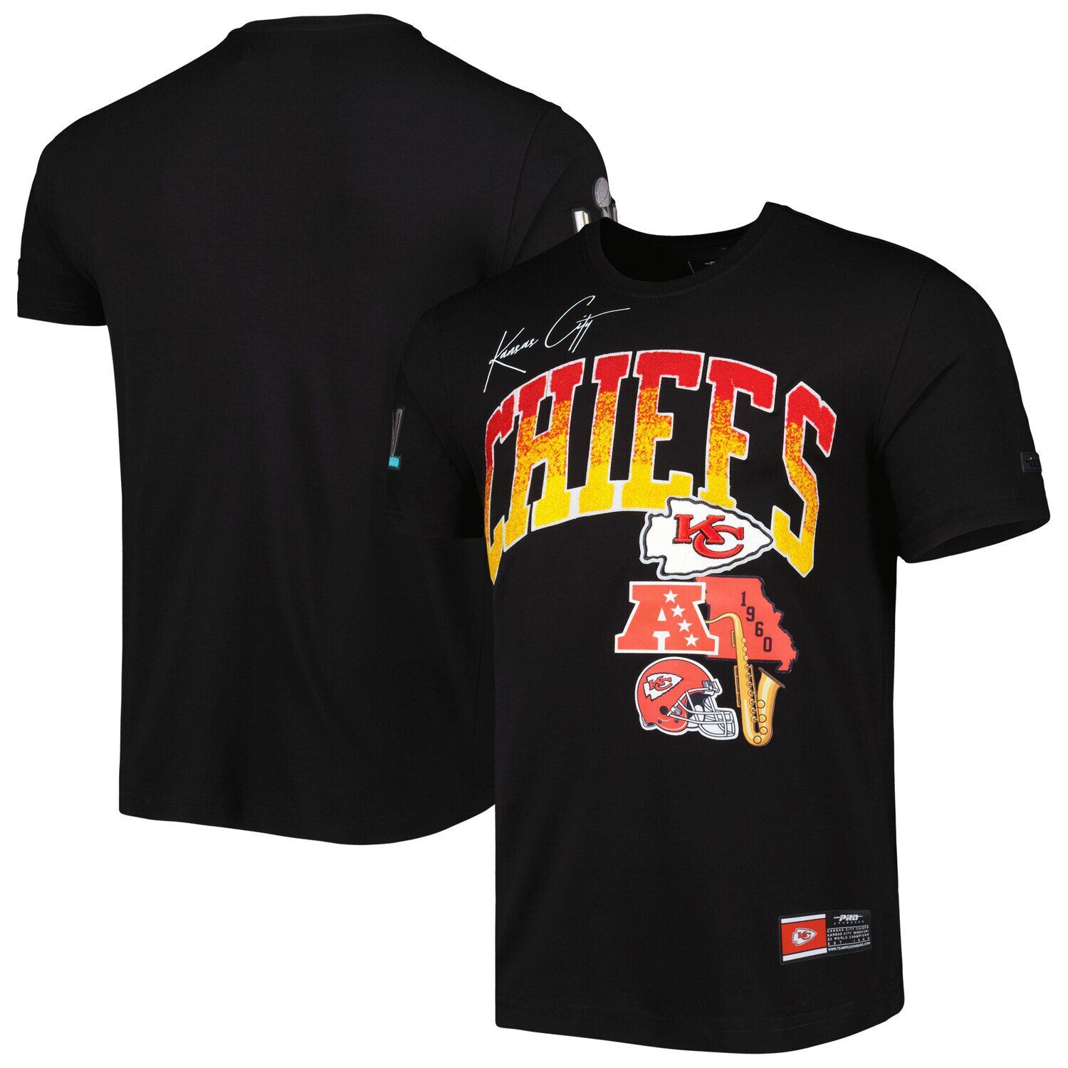 

Мужская черная футболка Pro Standard Kansas City Chiefs Hometown Collection, Черный