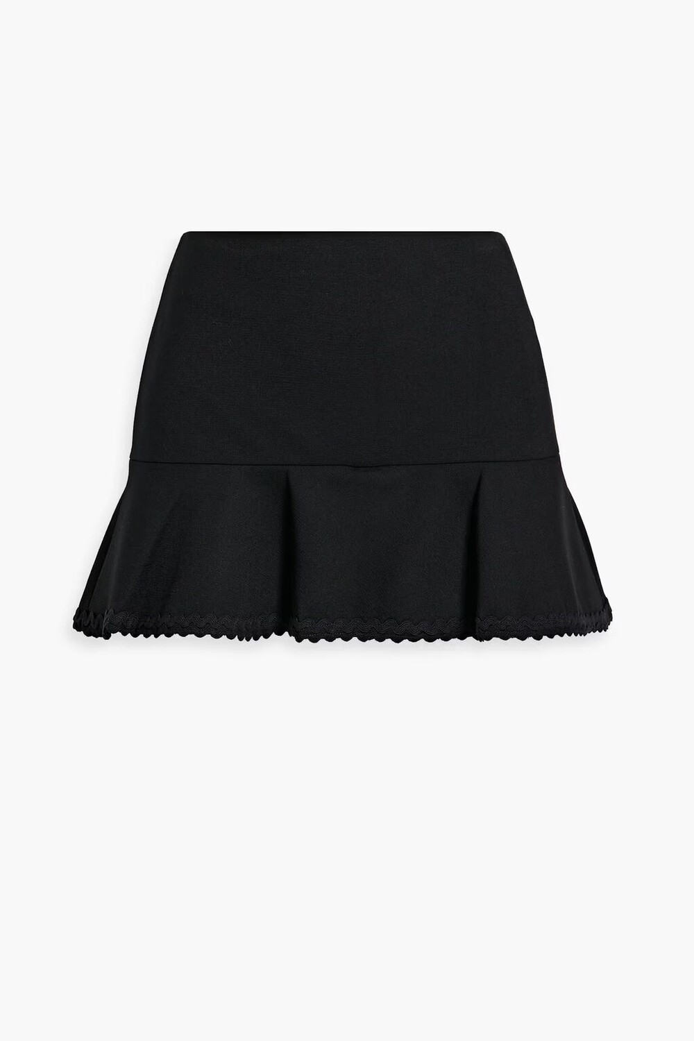 

Креповые шорты с эффектом рикрэка и отделкой в ​​виде юбки Redvalentino, черный