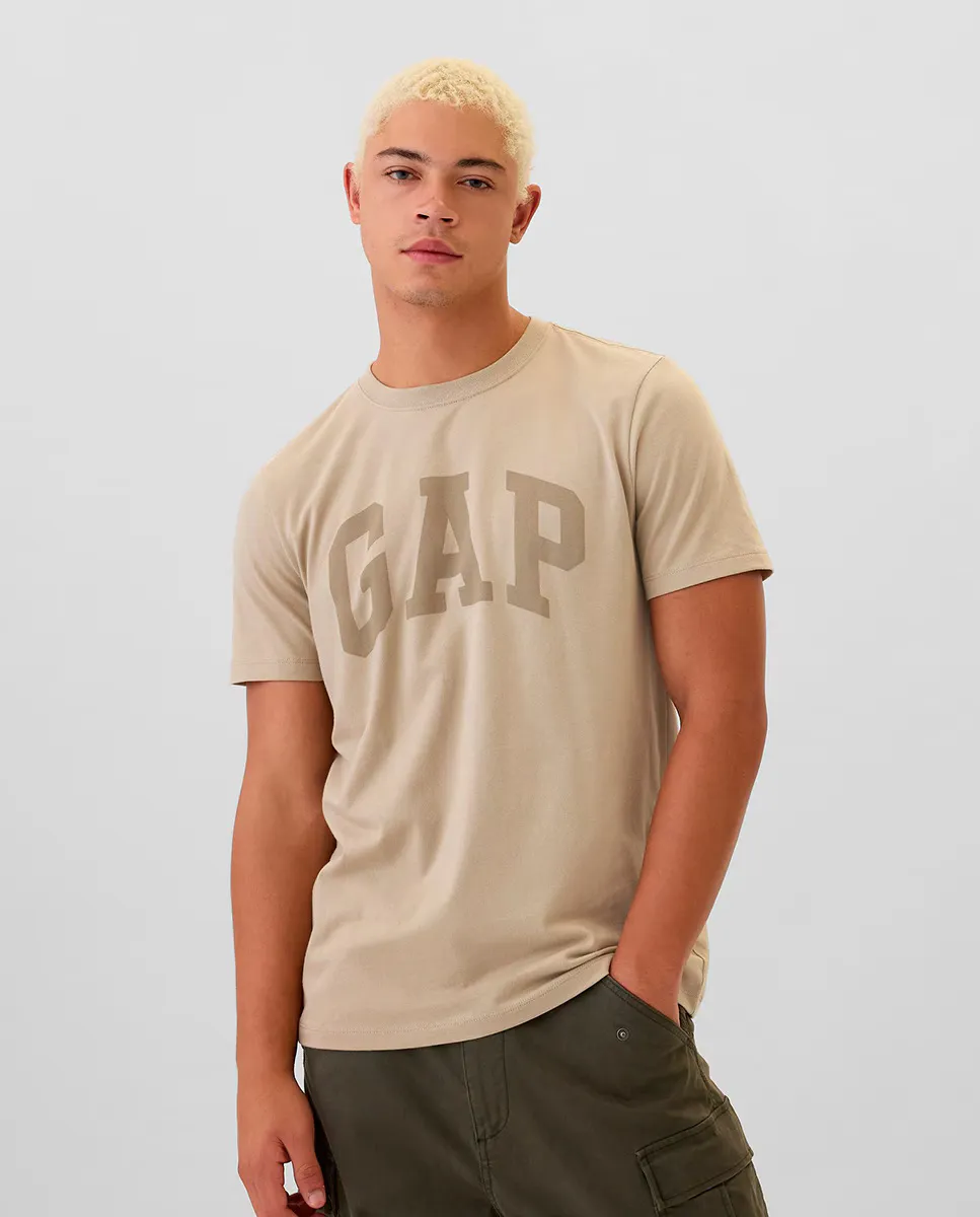 

Мужская однотонная футболка с короткими рукавами Gap, цвет Kaki