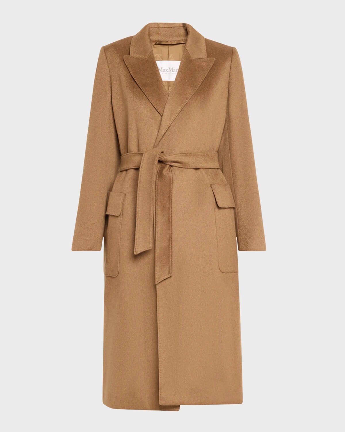 

Кашемировое пальто Nyssa с поясом Max Mara, цвет Tobacco