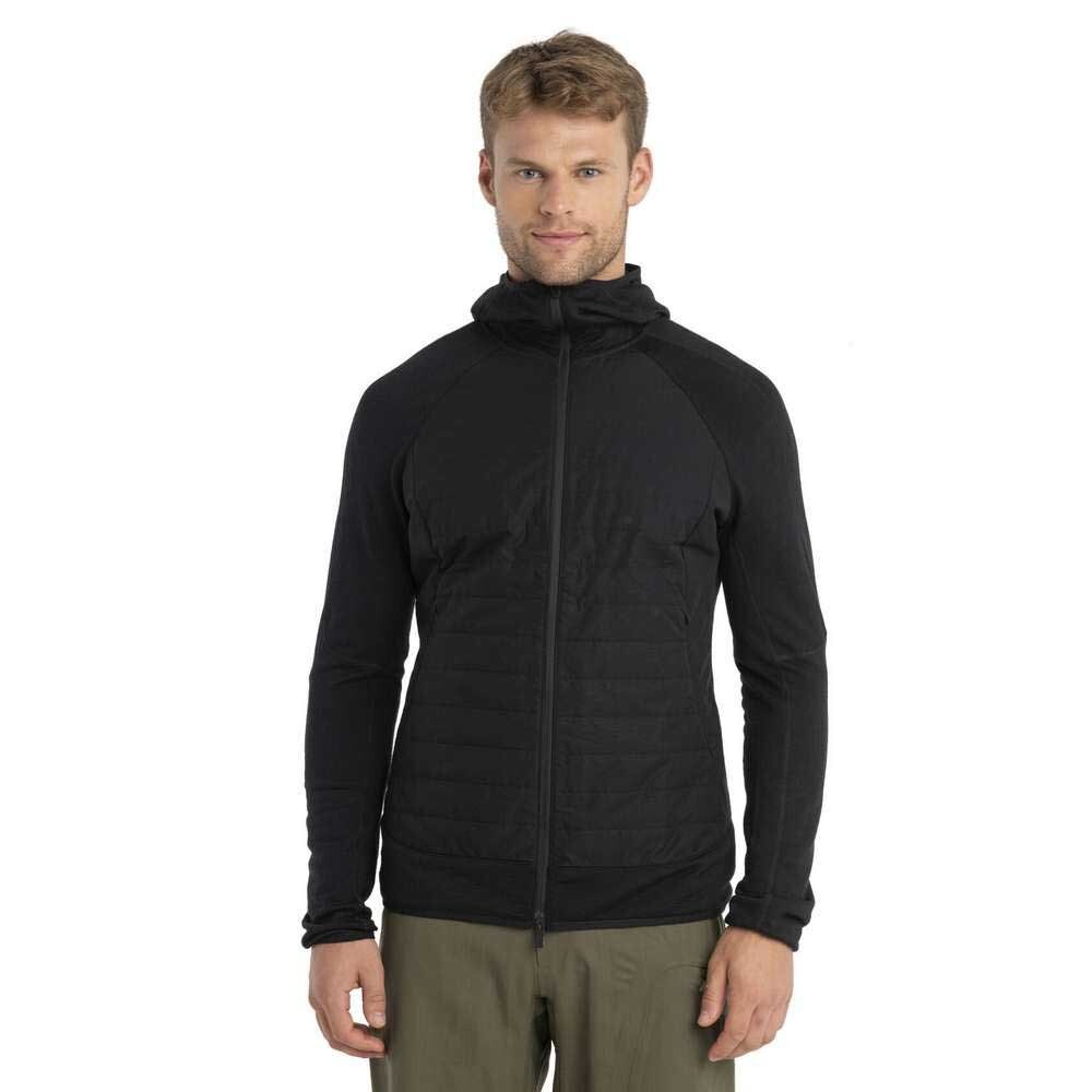 

Толстовка Icebreaker Quantum Hybrid Merino Full Zip, черный