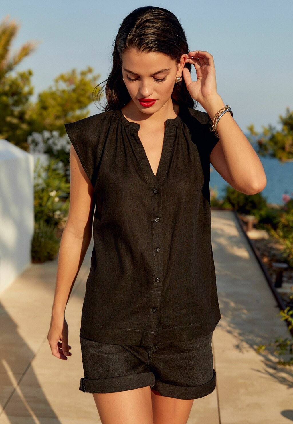 

Топ RELAXED SLEEVE Next, цвет black