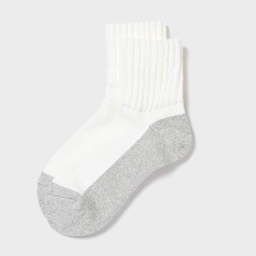 

Мужские носки Uniqlo HEATTECH с логотипом, молочно-белый