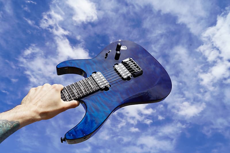 Электрогитара Schecter DIAMOND SERIES Reaper-6 Elite - Deep Ocean Blue 6-String Electric Guitar