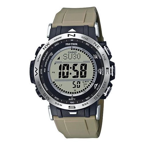 Часы CASIO Solar Powered Waterproof Sports Mens Gray Digital, серый
