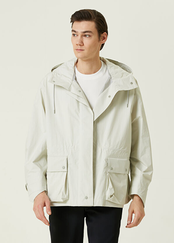 

Пальто с капюшоном Solid Homme, экрю