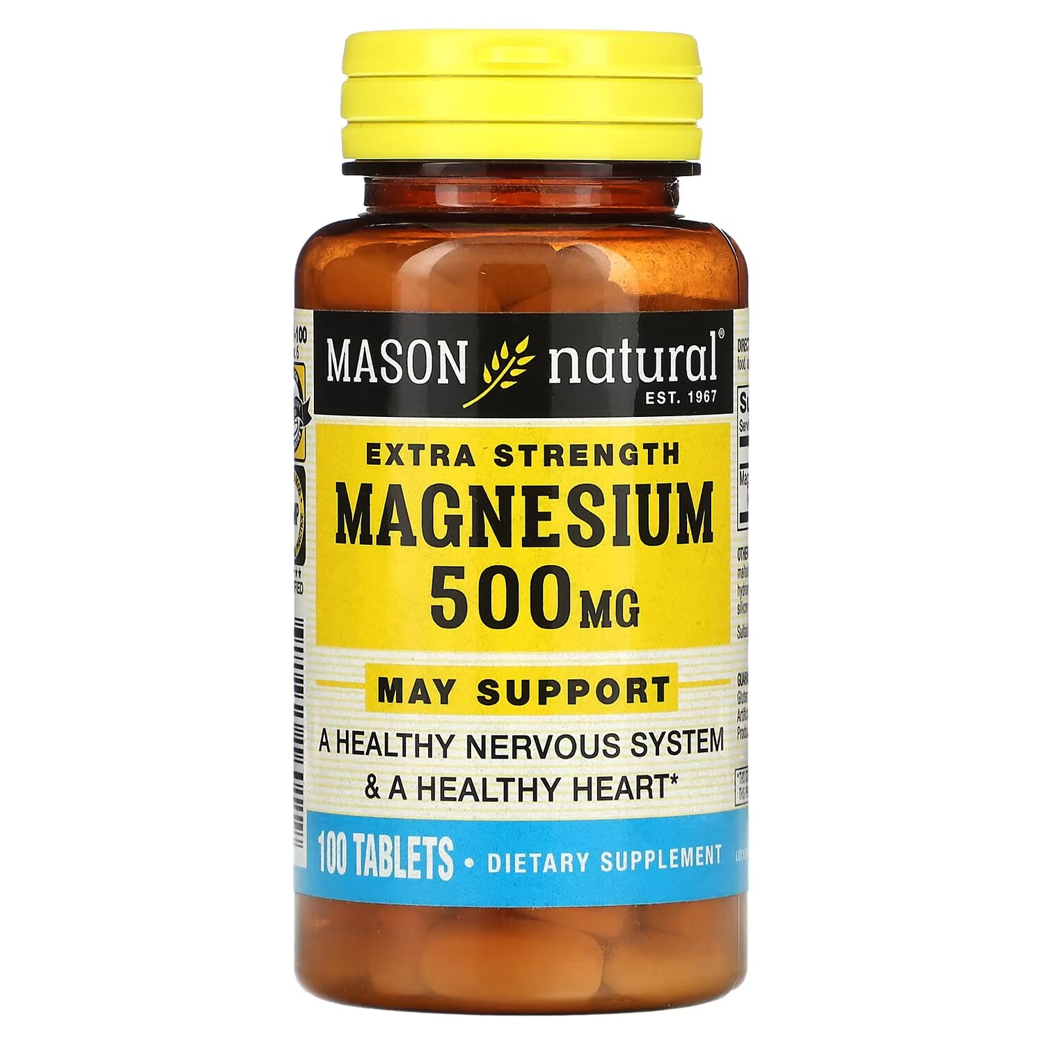 

Пищевая добавка Mason Natural Магний, 100 капсул