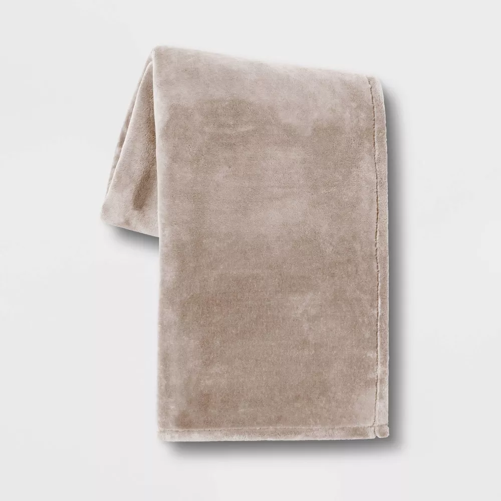 

Большой плед Primalush Throw Blanket Cream - Threshold, цвет Light Taupe