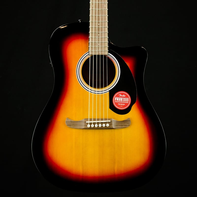 Акустическая гитара Fender FA-125CE Dreadnought, Sunburst Acoustic-Electric Guitar