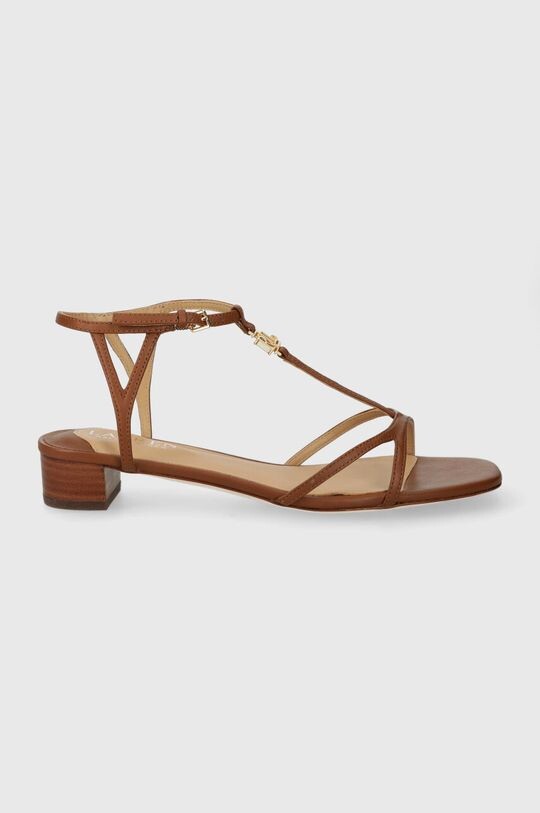 

Кожаные сандалии Fallon Lauren Ralph Lauren, коричневый