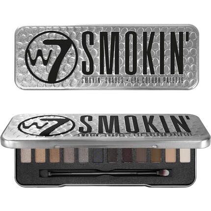 

Палитра красок для век W7 Smokin' Shades 15,6 г, Серый