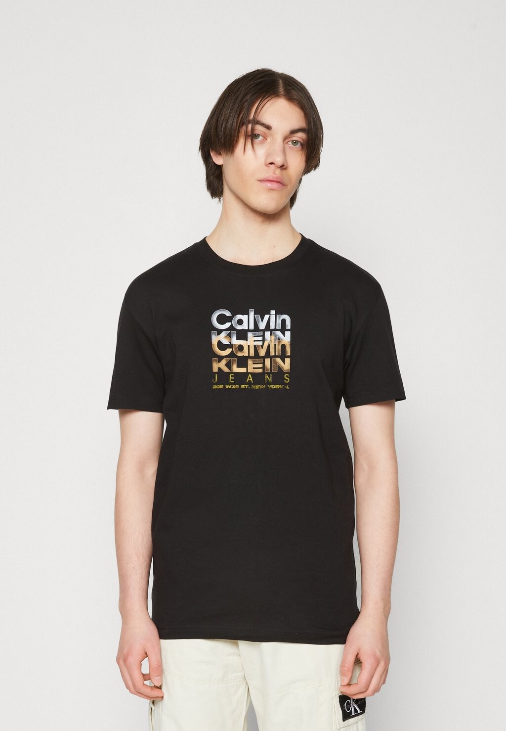 

Футболка с принтом Calvin Klein Jeans, черный