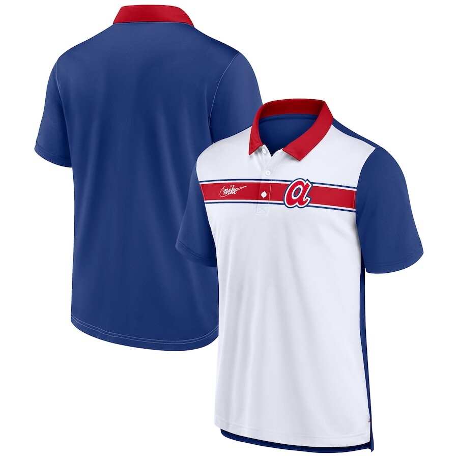 

Поло с коротким рукавом Nike Atlanta Braves, белый