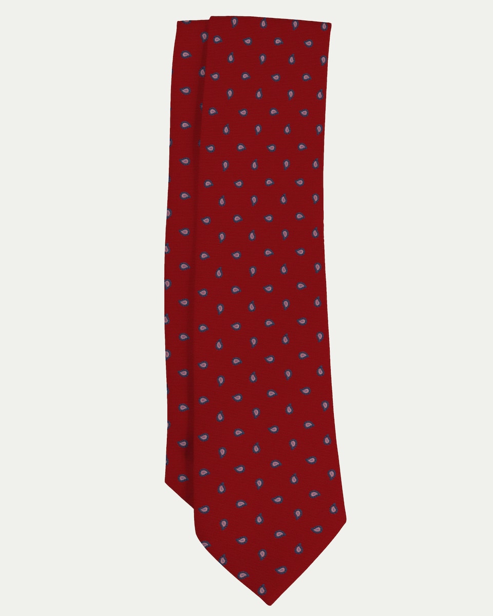 Красный шелковый галстук Pertegaz, красный