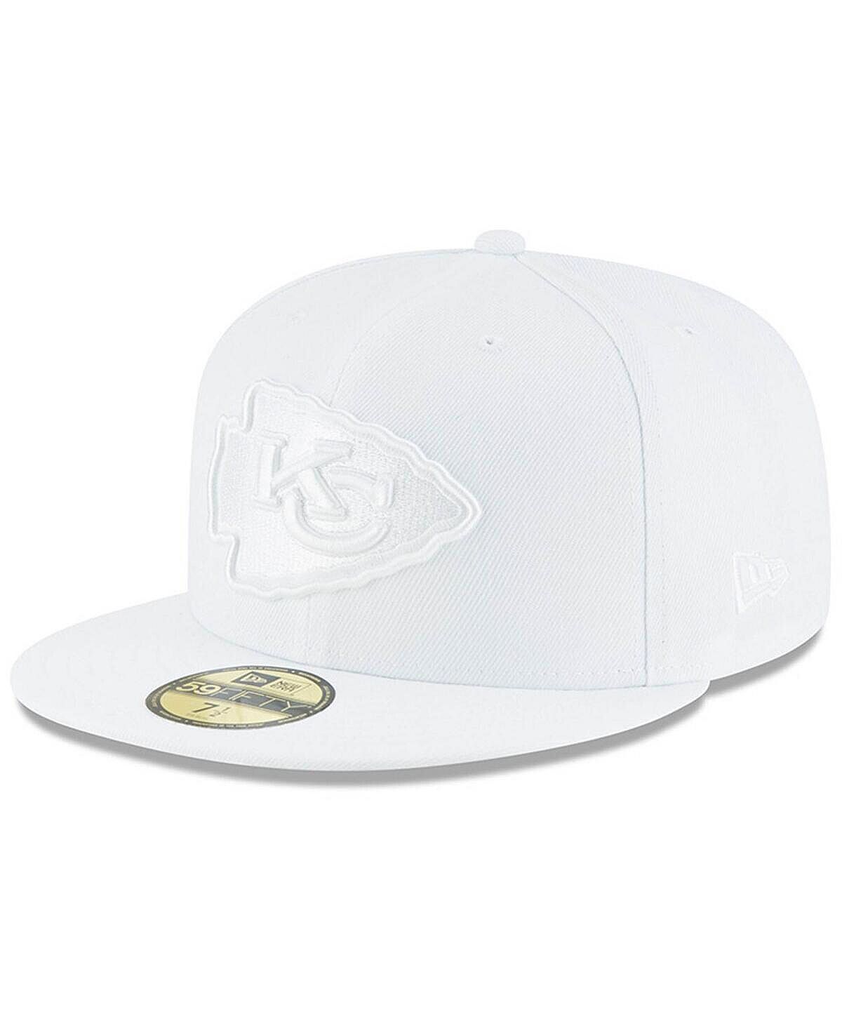 

Мужская приталенная кепка Kansas City Chiefs White on White 59FIFTY New Era