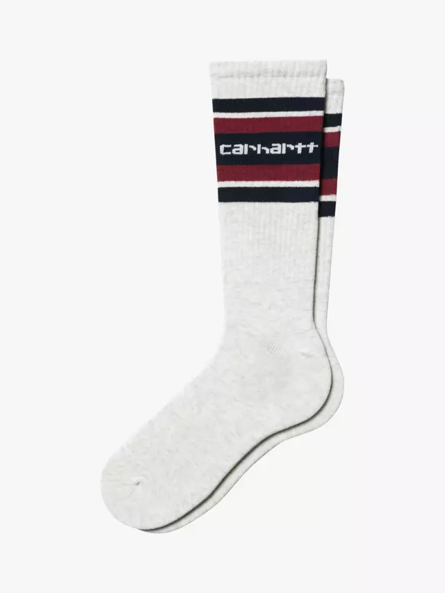 

Носки Carhartt WIP Connors Stripe Logo, цвет black/grey