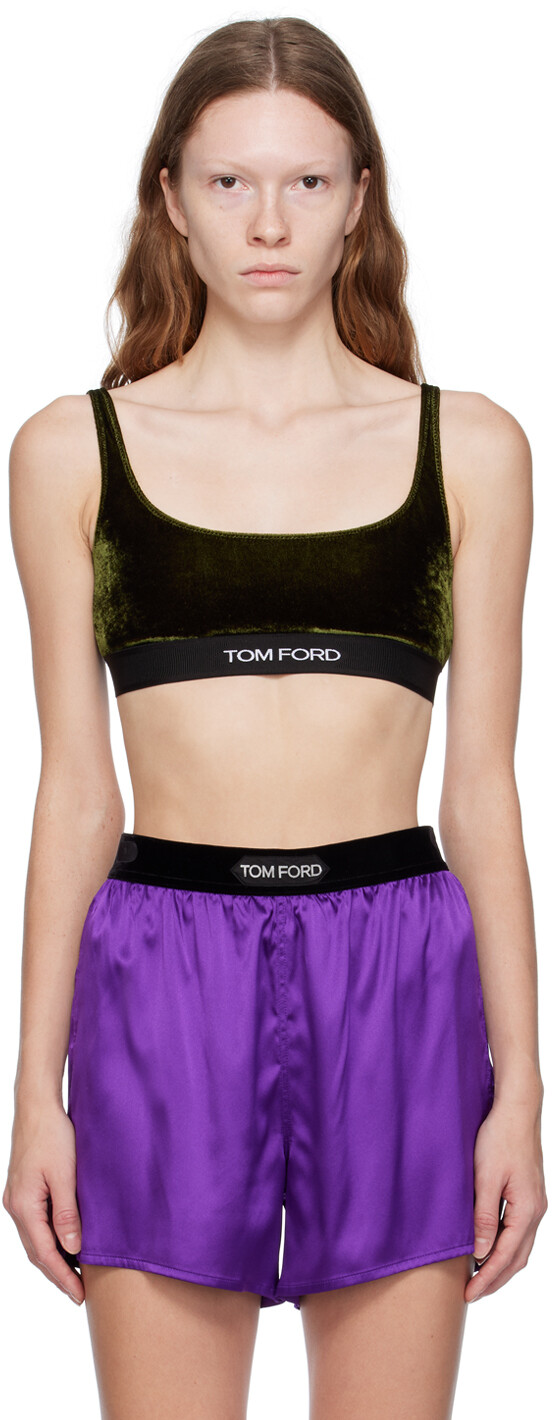 

Хаки Бюстгальтер с овальным вырезом Армейский TOM FORD