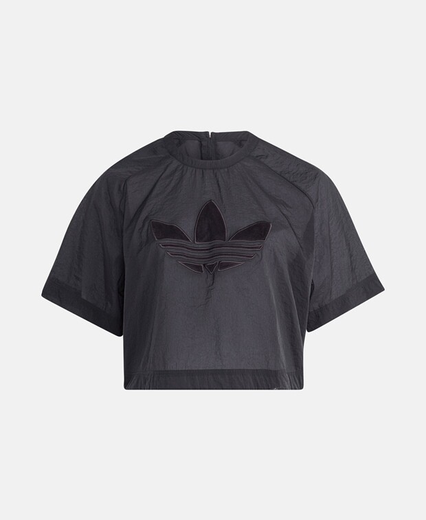 

Укороченный лонгслив adidas, черный