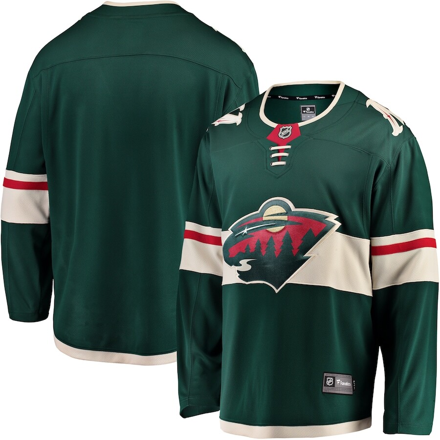 

Джерси Fanatics Branded Minnesota Wild, зеленый