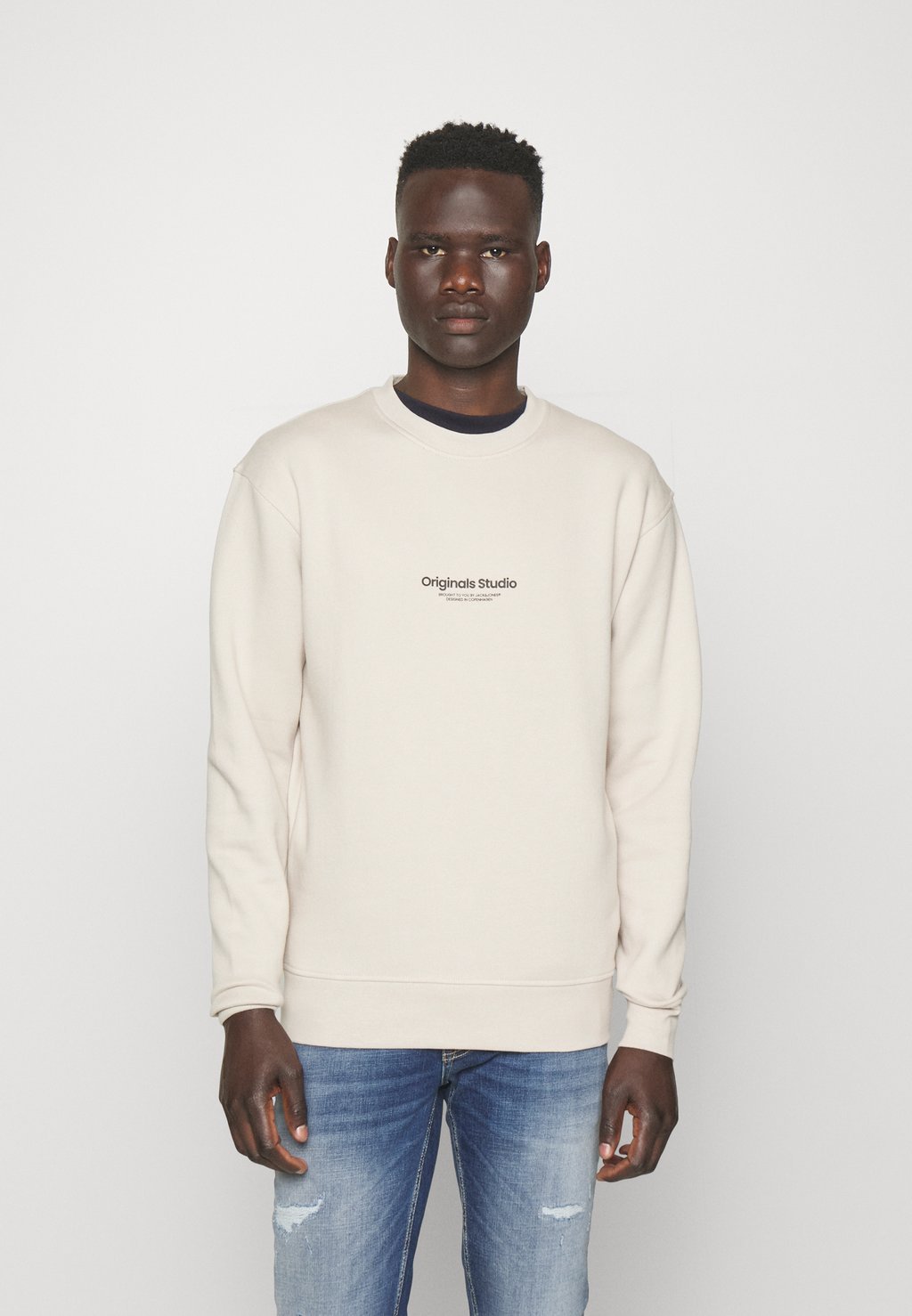 

Толстовка Jack & Jones Jorvesterbro Crew Neck Noos, лунный луч