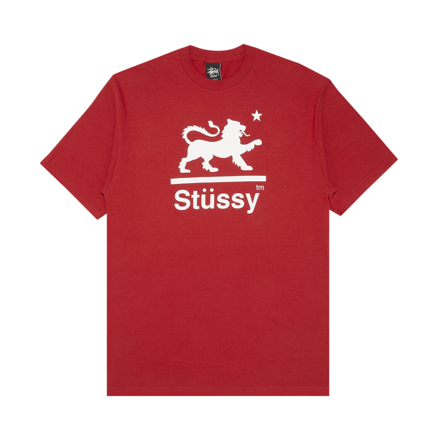 

Футболка Stussy Lion Republic, цвет Вино