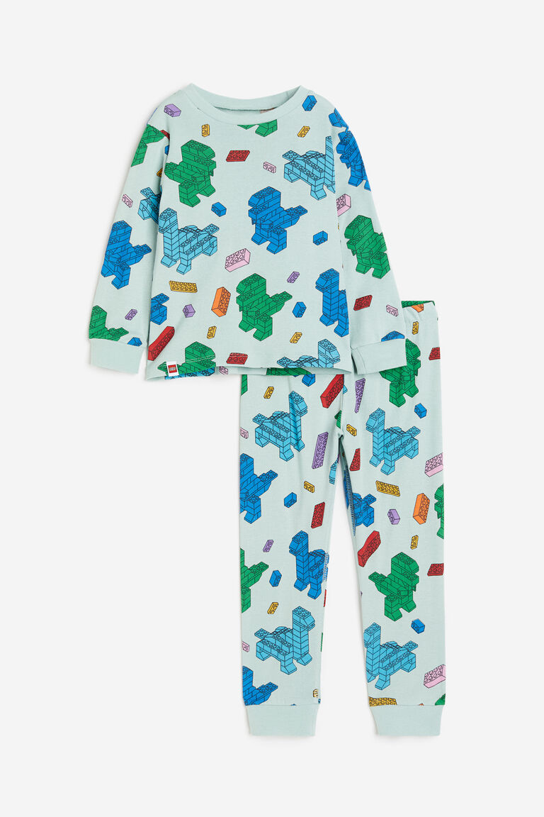 Пижамы с принтом H&M, зеленый