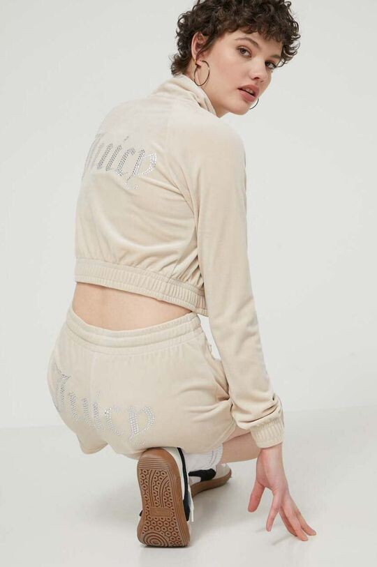 

Бархатная толстовка Juicy Couture, бежевый