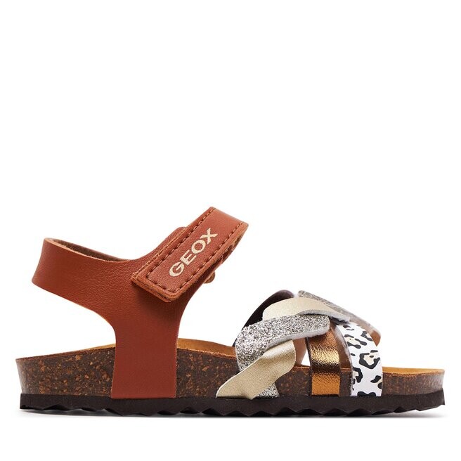 

Сандалии Geox J Adriel Girl J458MB 054AJ C6N2U M Cognac/Platinum, коричневый