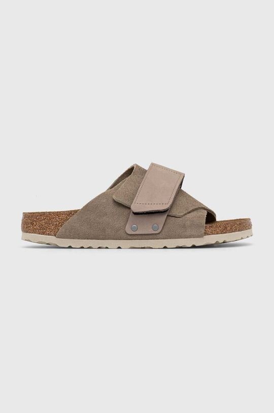 

Замшевые шлепанцы Kyoto Birkenstock, серый