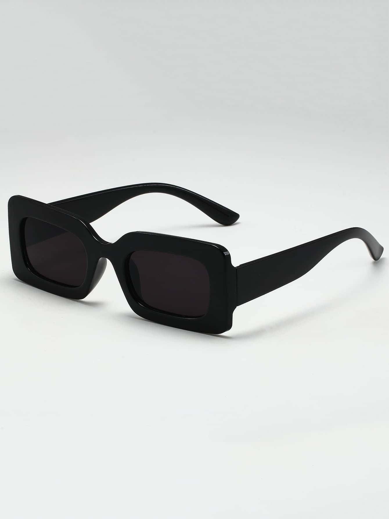 цена 1шт унисекс прямоугольной формы ПК декоративные солнцезащитные очки