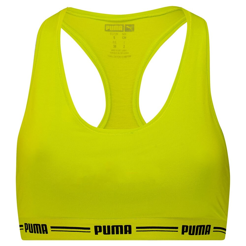 

Спортивный бюстгальтер Puma Racer Back, желтый