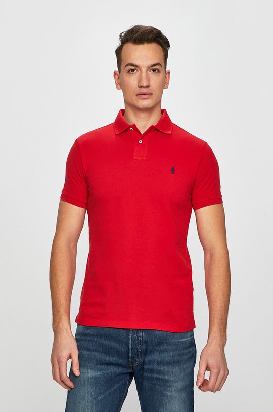 Рубашка поло Polo Ralph Lauren, красный поло ralph lauren серый