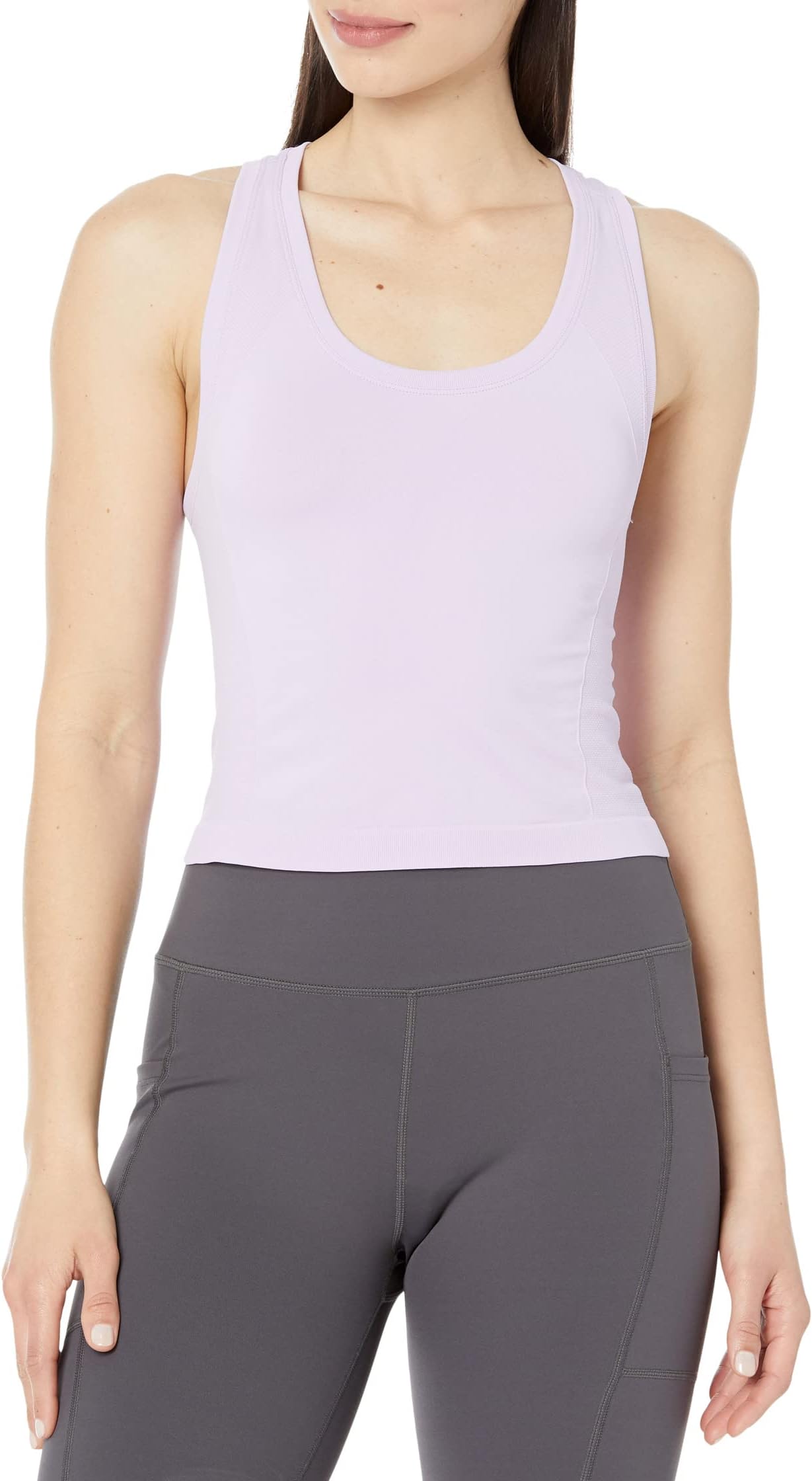 

Укороченная бесшовная майка для тренировок Athlete Sweaty Betty, цвет Prism Purple