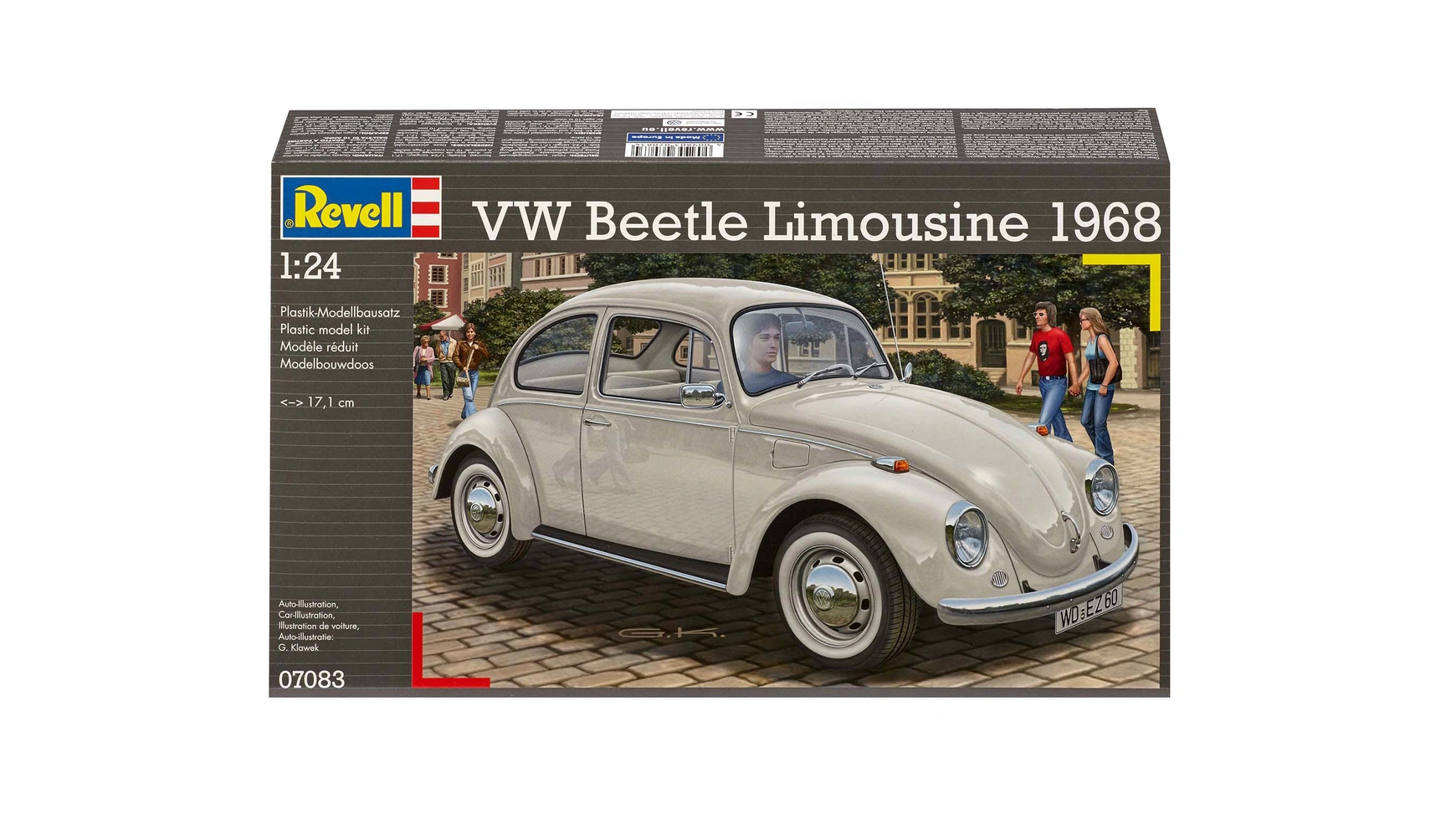 Revell VW Beetle 1500 (Седан) набор jada toys tmnt hwr vw drag beetle w michelangelo figure 34018 1959 vw drag beetle
