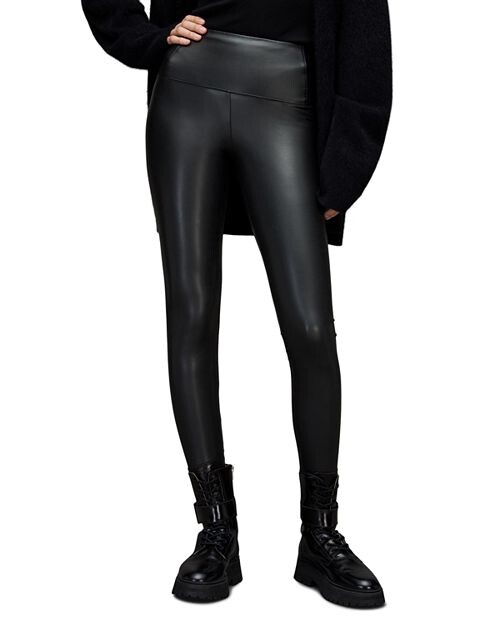

Леггинсы Cora из искусственной кожи ALLSAINTS, цвет Black