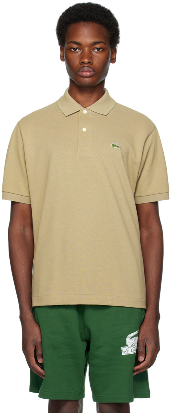 

Бежевая футболка-поло Original Lacoste, Бежевый