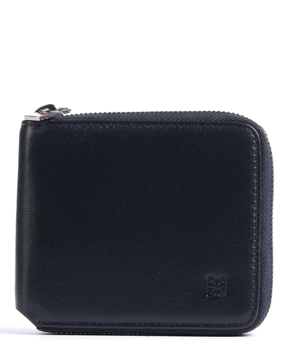 

Кошелек Faro RFID из мелкозернистой телячьей кожи Dudu Bags, синий