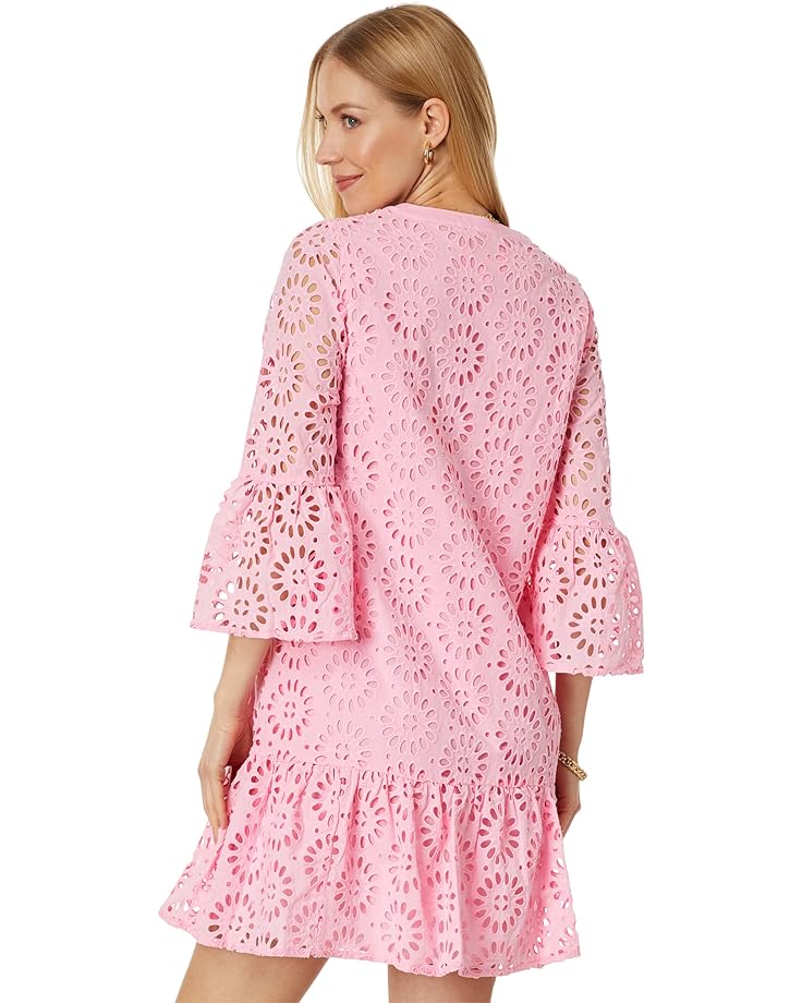 Платье Lilly Pulitzer Bekah Dress, цвет Peony Pink Oversized Pinwheel Eyelet