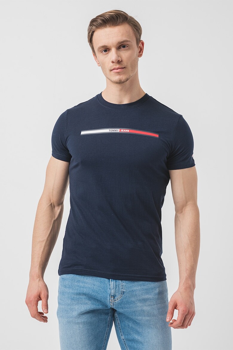 

Футболка из органического хлопка с логотипом Tommy Jeans, красный