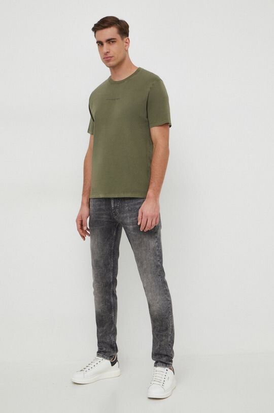 

Хлопковая футболка Dave Tee Pepe Jeans, зеленый