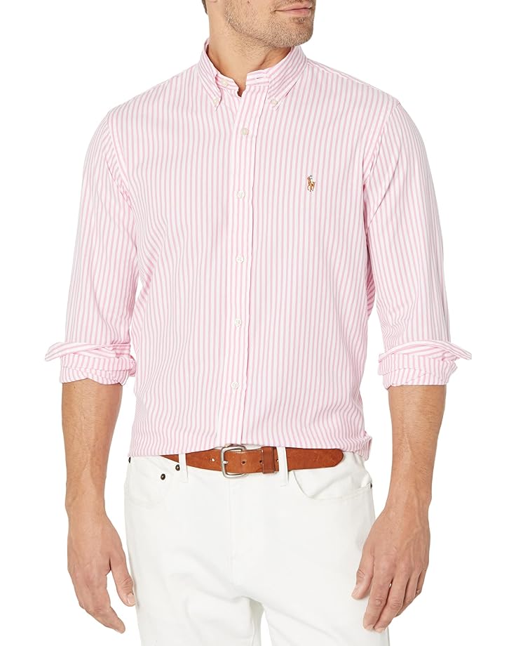 Рубашка Polo Ralph Lauren Classic Fit Stretch Cotton, розовый ночная рубашка oysho stretch cotton stripe пыльно розовый