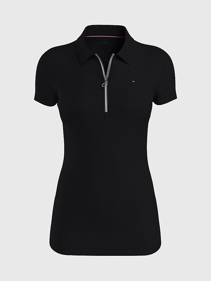

Поло Slim Fit Essential на молнии Tommy Hilfiger