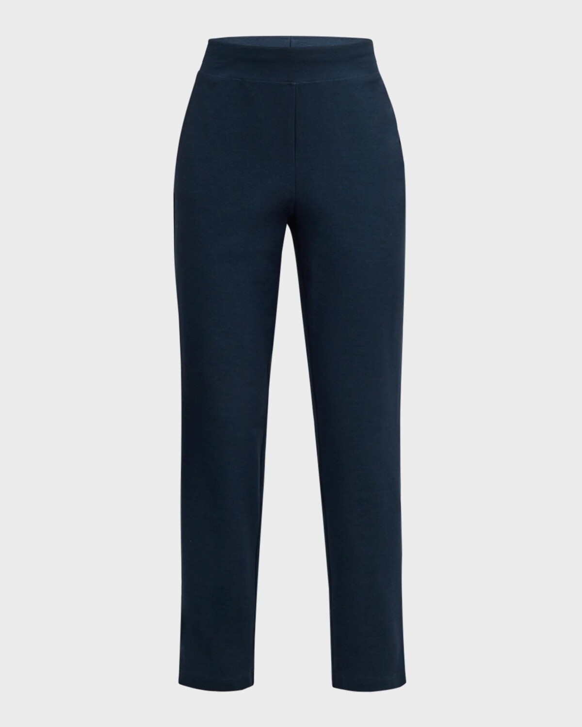 

Укороченные узкие брюки из эластичного крепа Petite Eileen Fisher, цвет Deep Adriatic